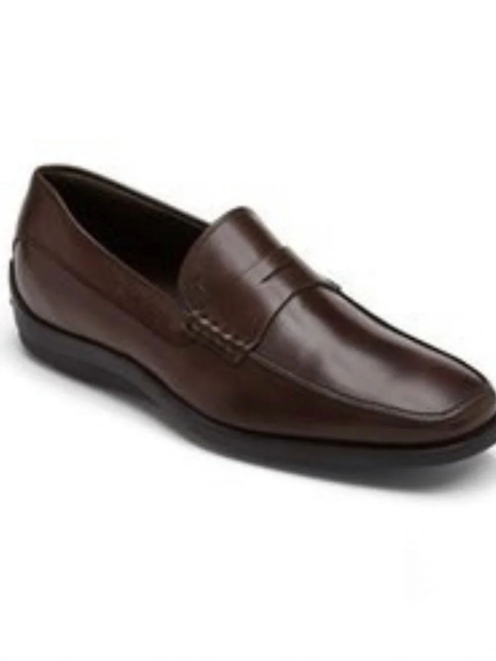 Tod's Men's Quinn Dark Brown Leather Penny Loafers size 9.5